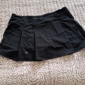 Lululemon Black Athletic Skort with Built-In Shorts Size 10